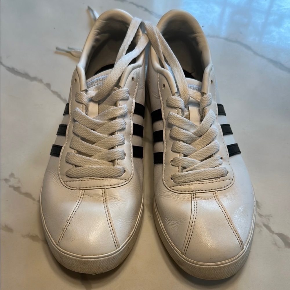 adidas White and Black Athletic Shoes